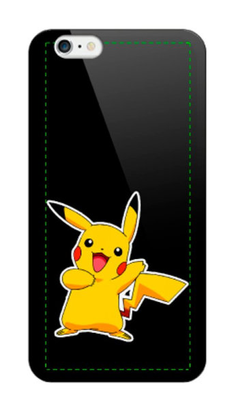 Чехол для iPhone 6/6S черного цвета с Пикачу (Покемоны) — бесплатный шаблон